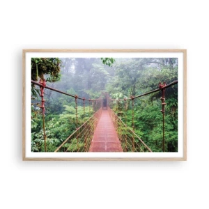 Poster in light oak frame - Suspended above Crowns - 91x61 cm