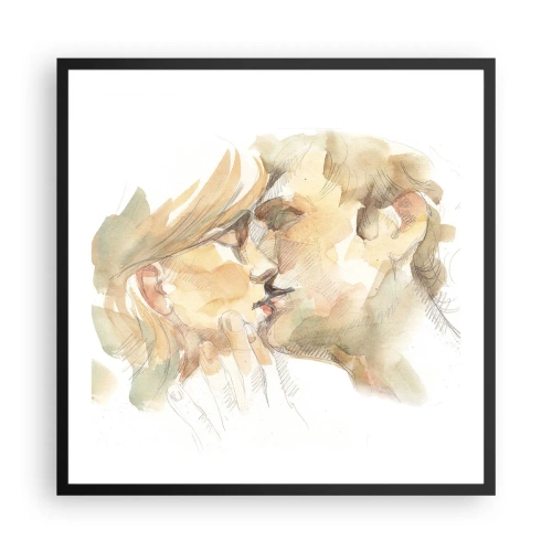 Poster in black frame - The Missing Half? - 60x60 cm