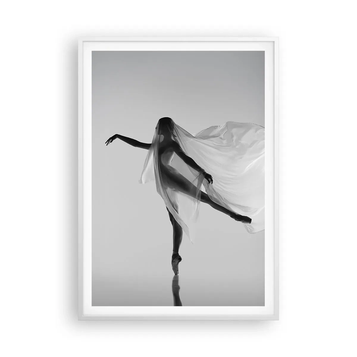 Poster in white frmae - Lightness and Grace - 70x100 cm