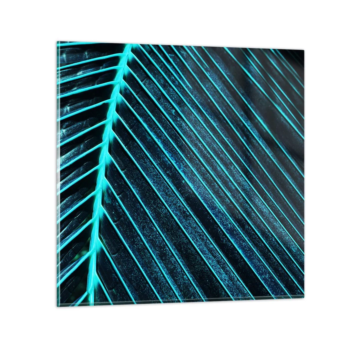 Glass picture - Texture of Green - 40x40 cm