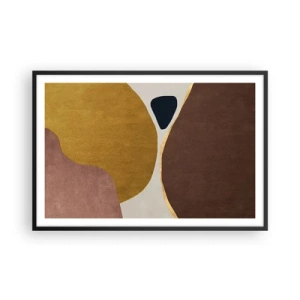 Poster in black frame - Abstract - Place in sSace - 91x61 cm