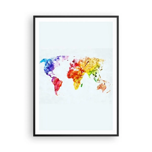 Poster in black frame - All Colours of Light - 70x100 cm