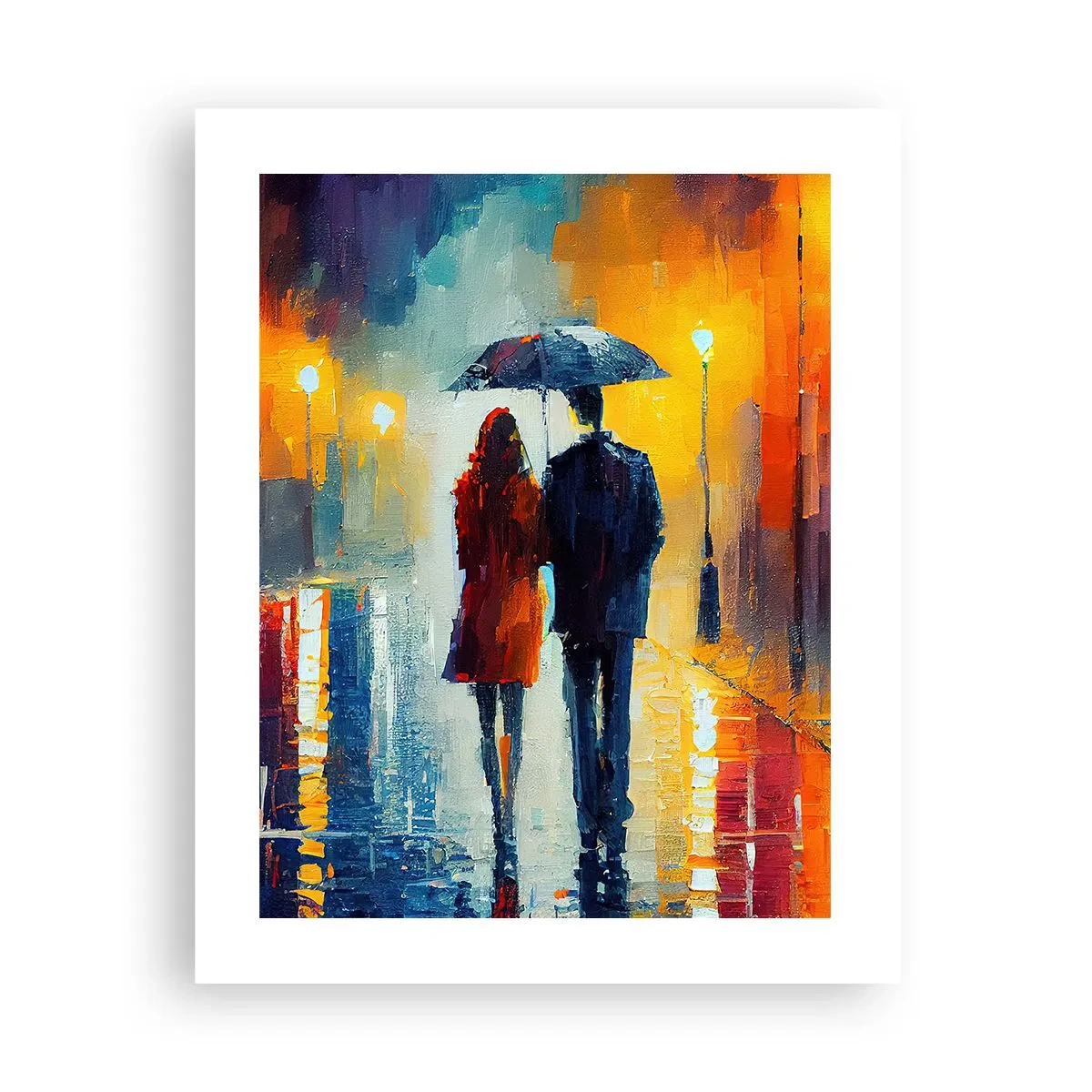 Poster - Together - Colourful Night - 40x50 cm