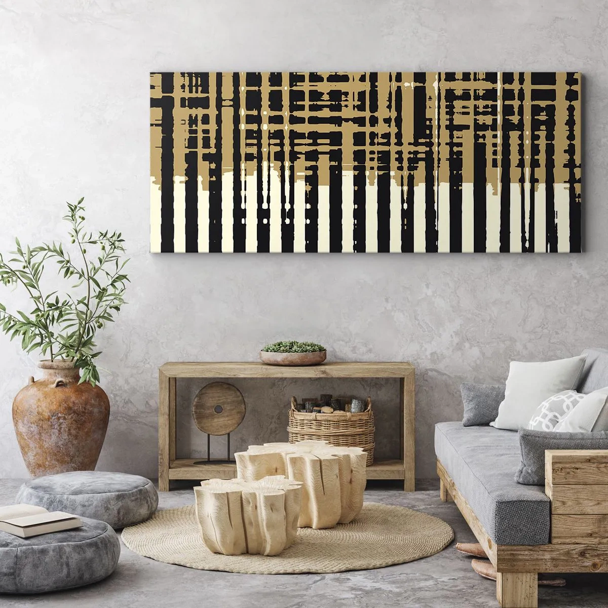 Canvas picture - Architectural Abstract - 160x50 cm