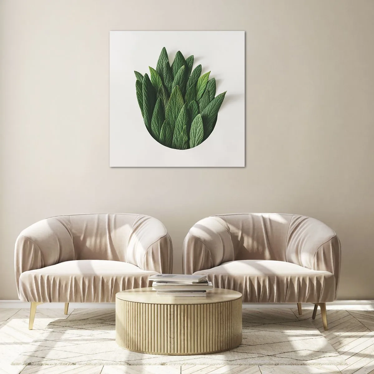 Glass picture - Untamed Curiosity - 30x30 cm