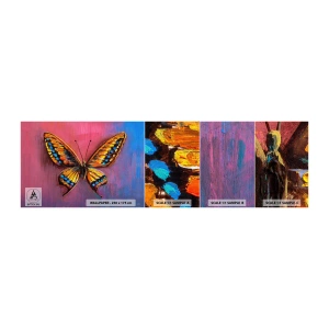 Photo Wallpaper Sample Standard Eco - Jewel of Nature - Butterfly, Piece, Painting - 100x30 cm