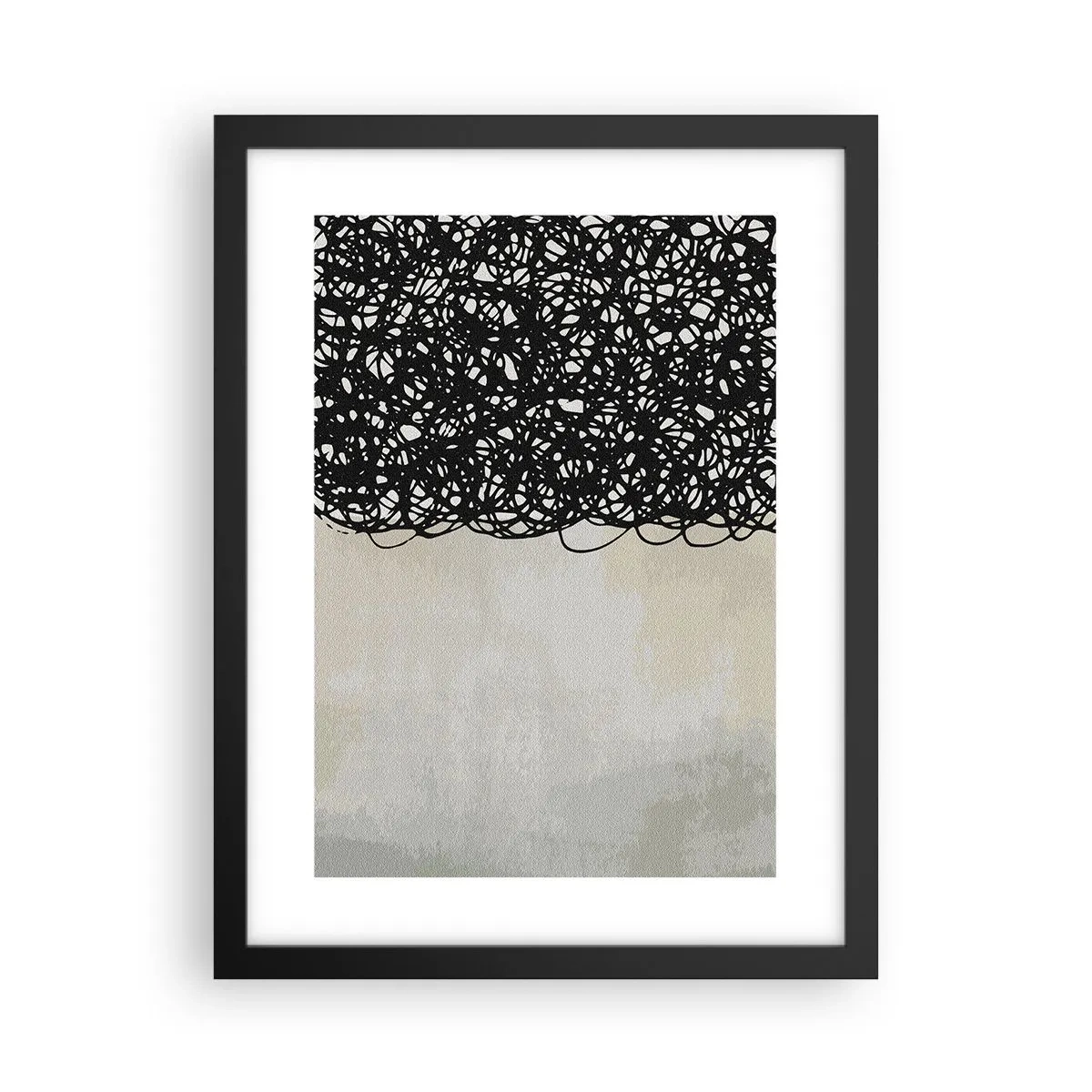 Poster in black frame - Abstract Squibs - 30x40 cm