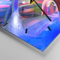 Clock face with lines