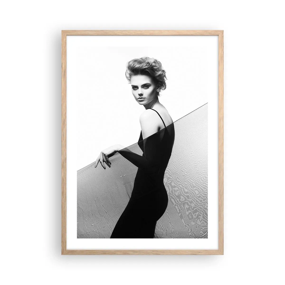 Poster in light oak frame - Magnetic Look - 50x70 cm