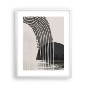 Poster in white frmae - There and Back - 40x50 cm