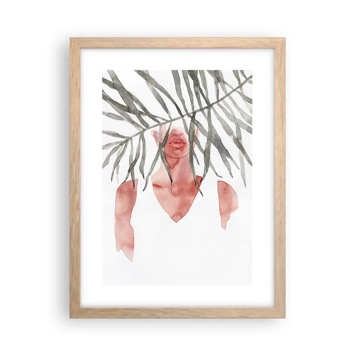 Poster in light oak frame - Lady of the Tropics - 30x40 cm