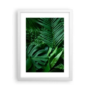 Poster in white frmae - In a Green Hug - 30x40 cm