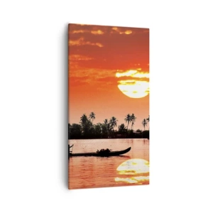 Canvas picture - Peace of the Tropics at Sunset - 55x100 cm