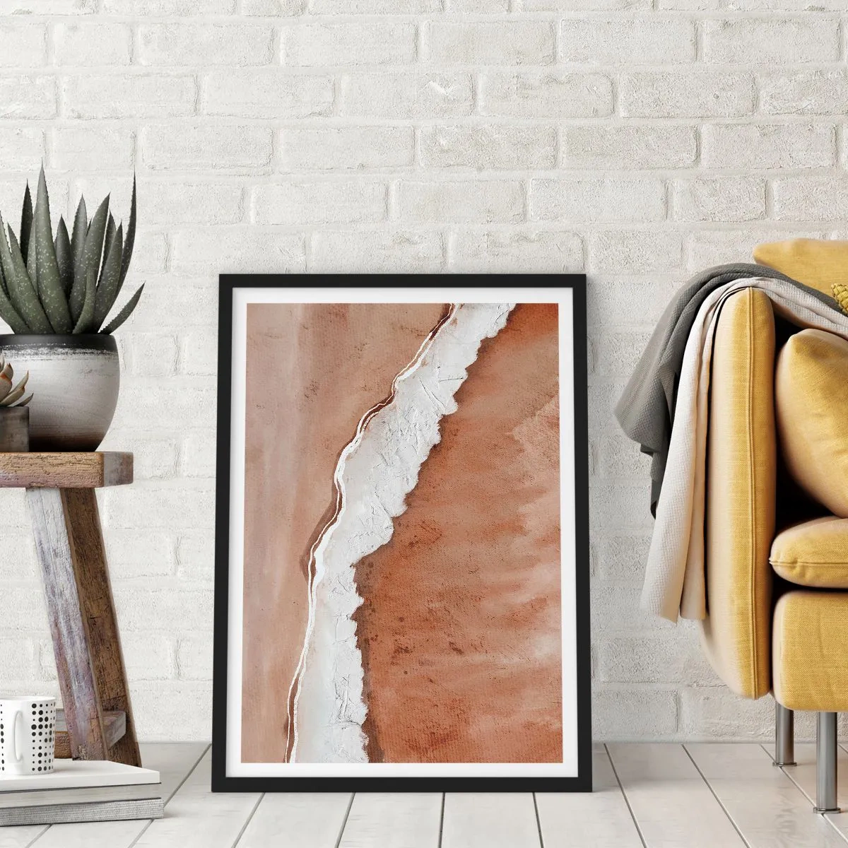 Poster in black frame - Earth Colours - 40x50 cm