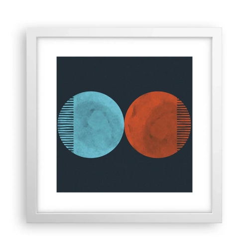 Poster in white frmae - Only Geometry? - 30x30 cm