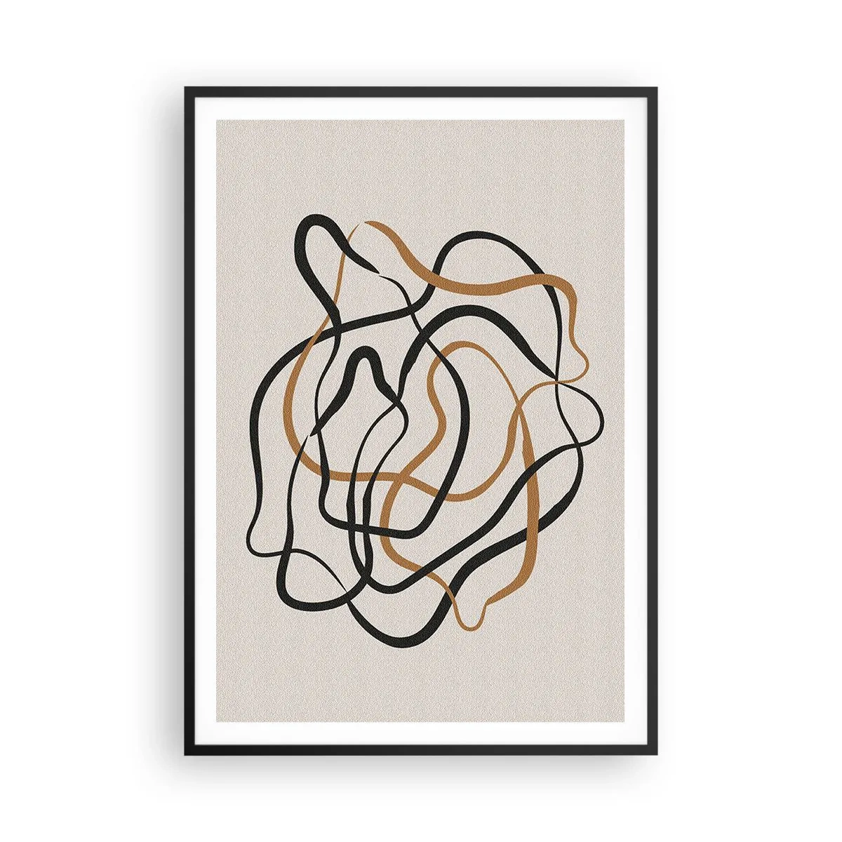 Poster in black frame - Everything Is Tangled UP - 70x100 cm