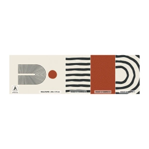 Photo Wallpaper Sample Self-Adhesive Deluxe Sticker - Magnetism of Shapes and Colours - Abstraction, Graphics, Modern Pattern - 100x30 cm
