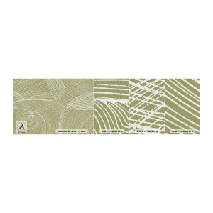 Photo Wallpaper Sample Standard Eco - Intricate Abstract in White - Boho, Minimalism, Piece - 100x30 cm