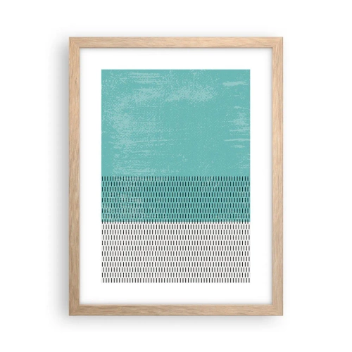 Poster in light oak frame - Balanced Composition - 30x40 cm