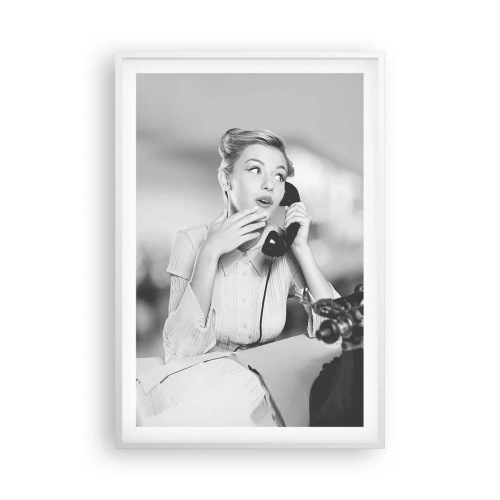 Poster in white frmae - Hello, Here Come the 50-ies - 61x91 cm