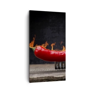 Canvas picture - Fiery Snack - 45x80 cm