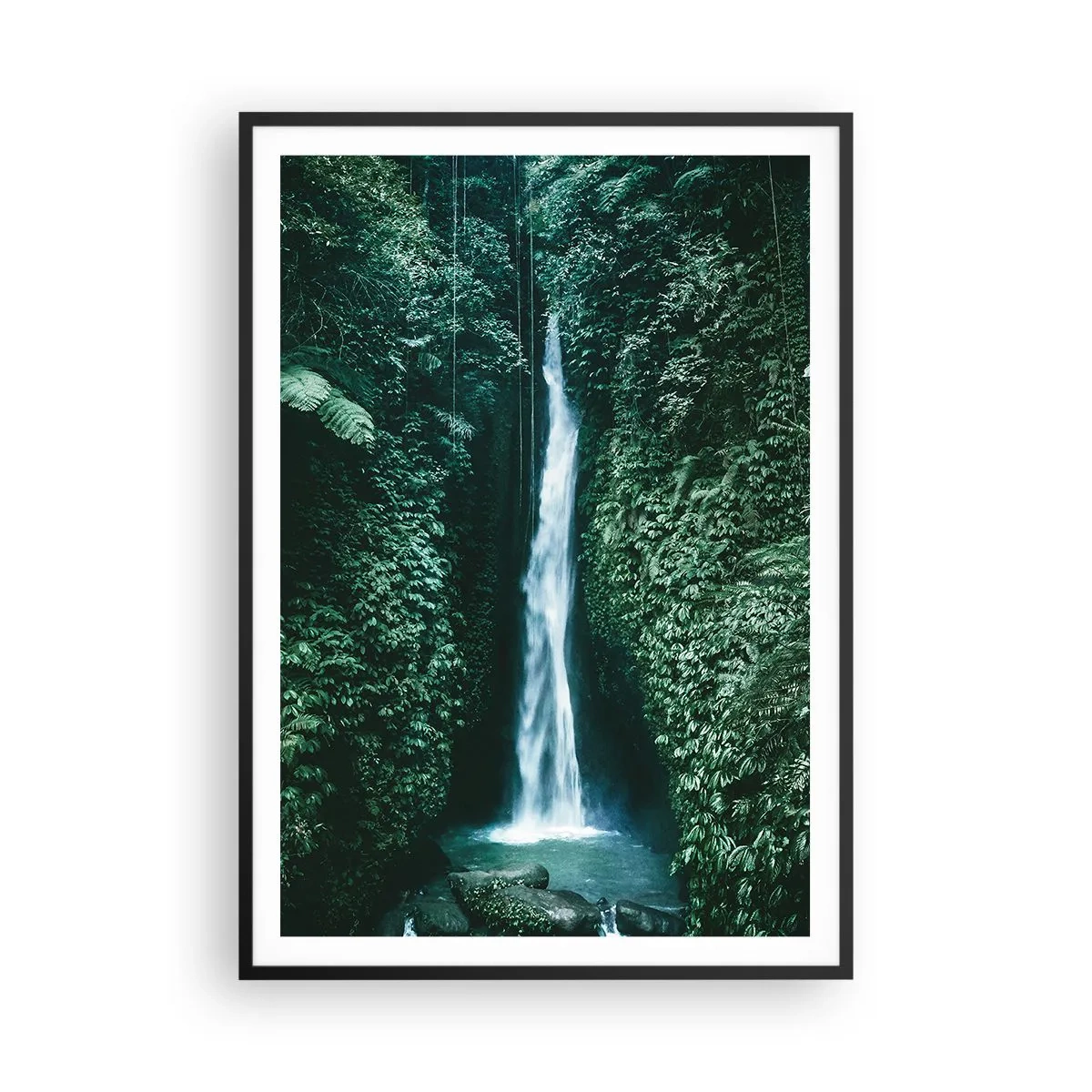 Poster in black frame - Tropical Spring - 70x100 cm