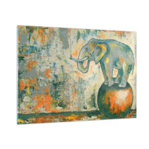 Glass picture - Long Live the Circus! - 100x70 cm