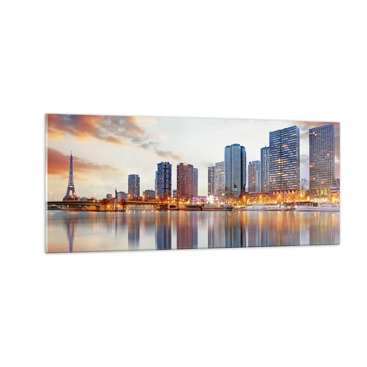 Glass picture - Monumental Peace of Paris - 100x40 cm