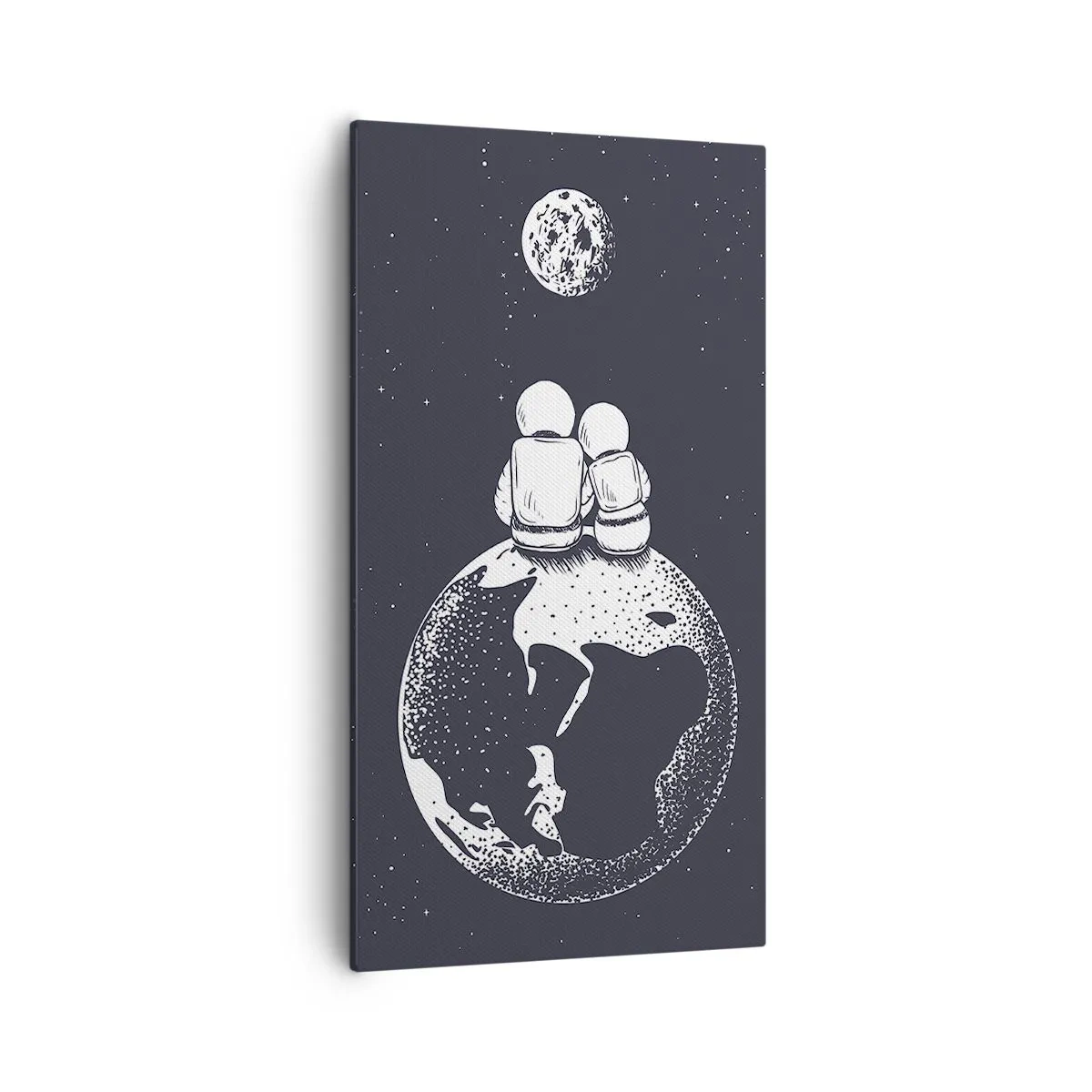 Canvas picture - Cosmic Love Story - 55x100 cm