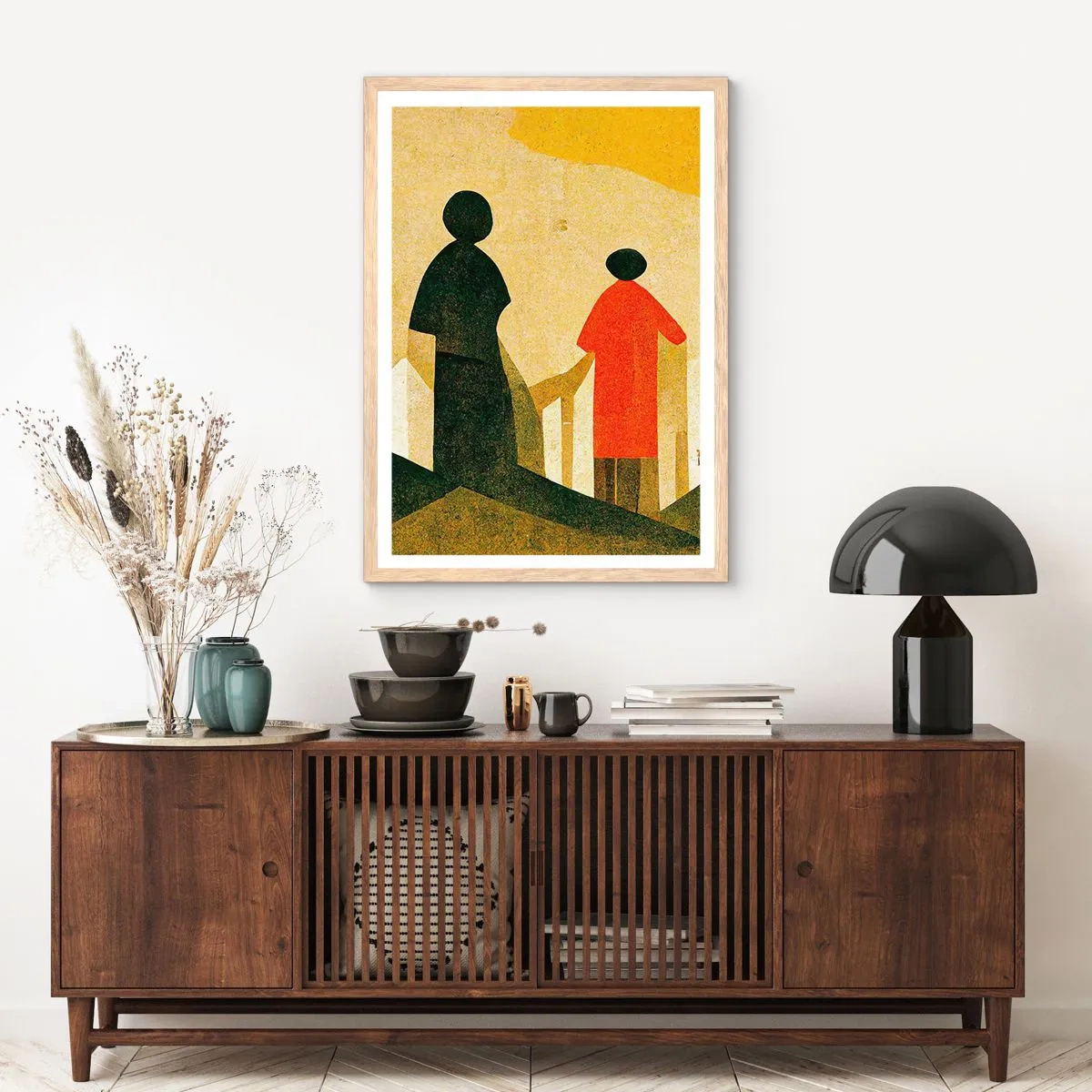 Poster in light oak frame - Still a Long Way - 61x91 cm