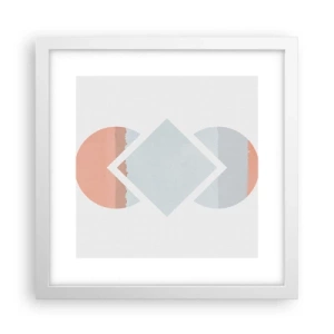 Poster in white frmae - Situation Is Clear - 30x30 cm