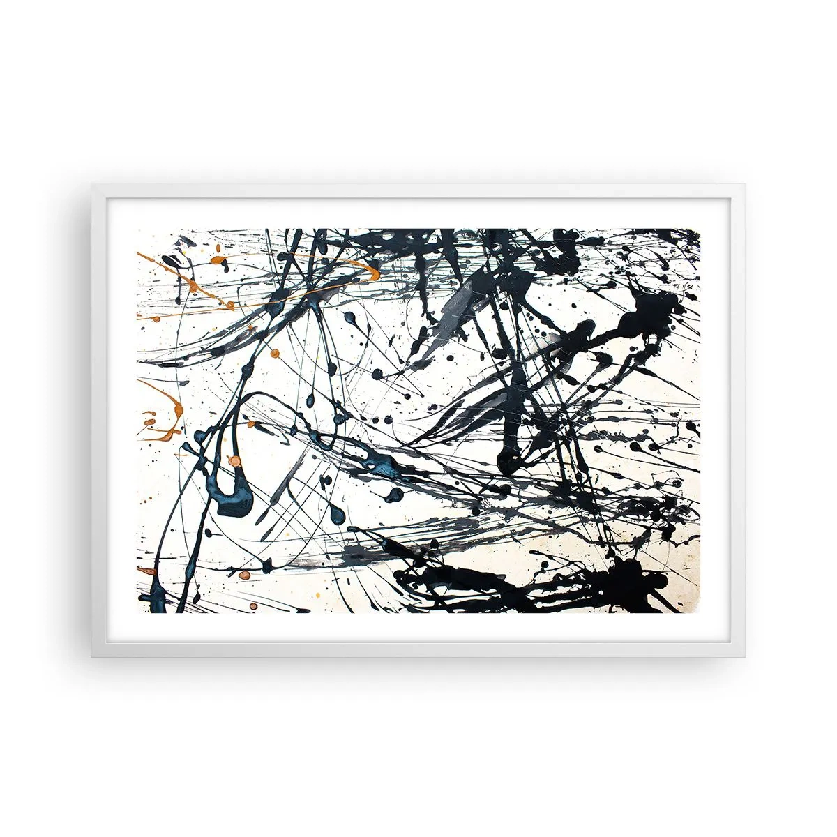 Poster in white frmae - Expressionist Abstract - 70x50 cm