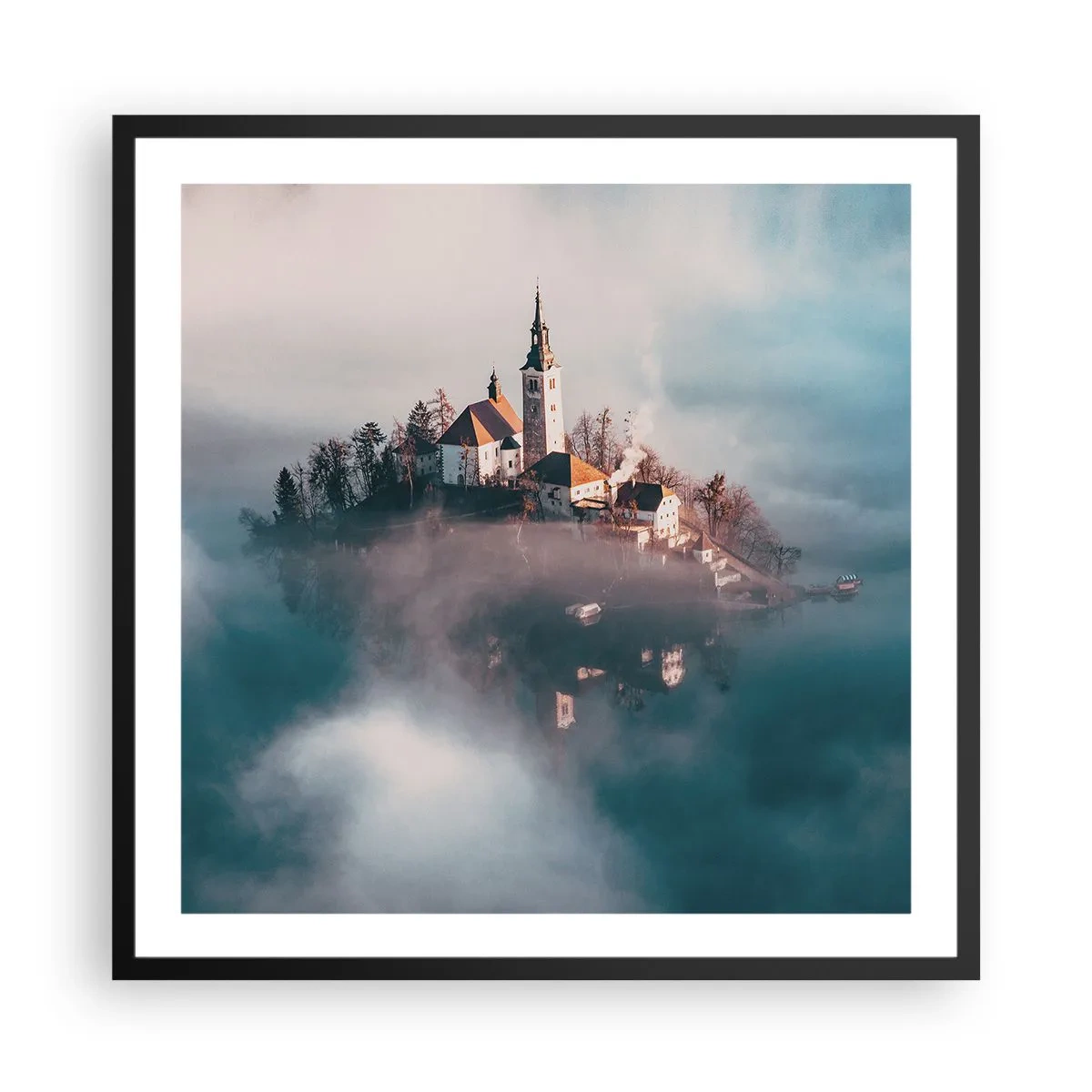 Poster in black frame - Island of Dreams - 60x60 cm