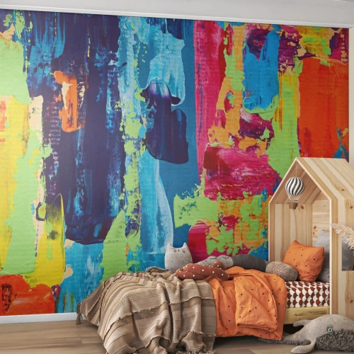 Photo Wallpaper Premium Canvas - Life Is Beautiful! - Abstraction, Graphics, Piece - 400x280 cm