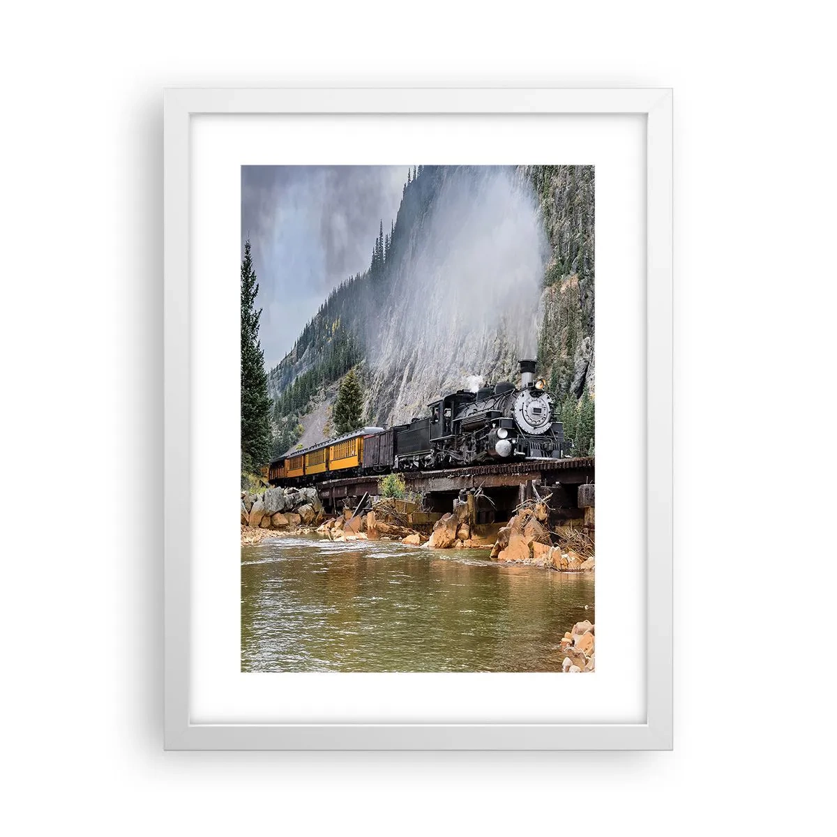 Poster in white frmae - Where Are You off to? - 30x40 cm