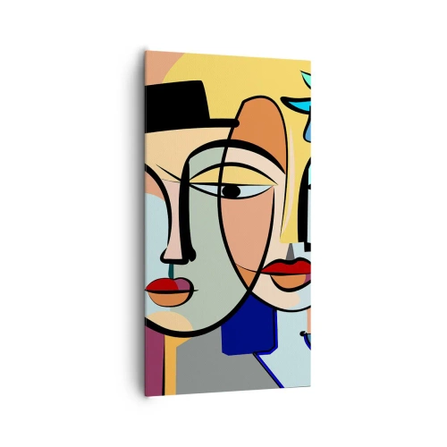 Canvas picture - Rendez-vous Picasso Style - 65x120 cm