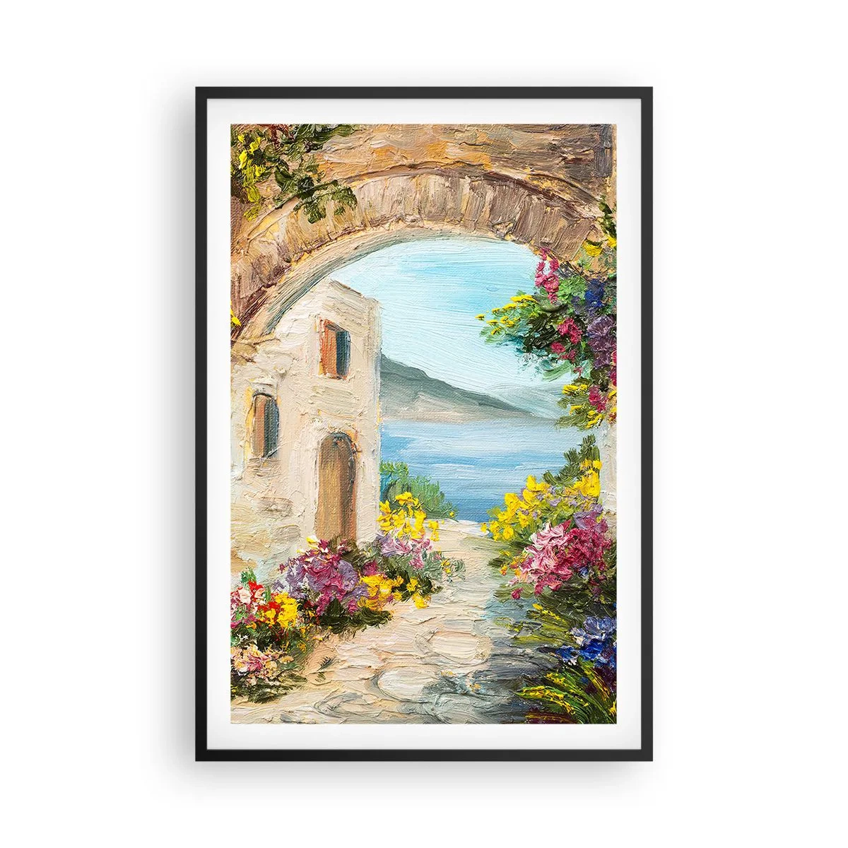 Poster in black frame - Charm of a Sea Province - 61x91 cm
