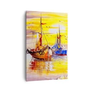Canvas picture - Deserved Rest in Port - 80x120 cm