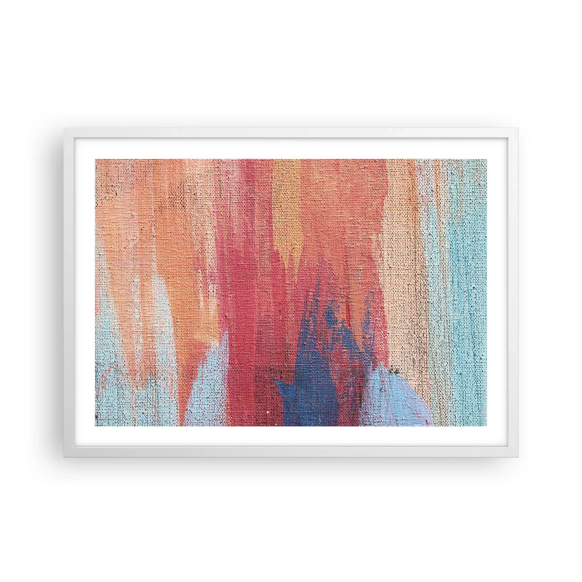 Poster in white frmae - Washed Down by Rainbow - 70x50 cm