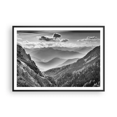Poster in black frame - All the Way to the Horizon - 100x70 cm