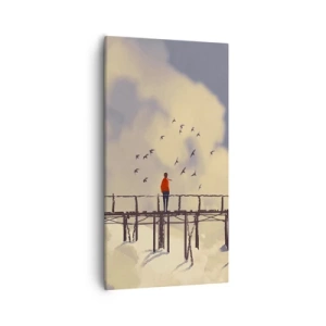 Canvas picture - Blue Longing - 55x100 cm