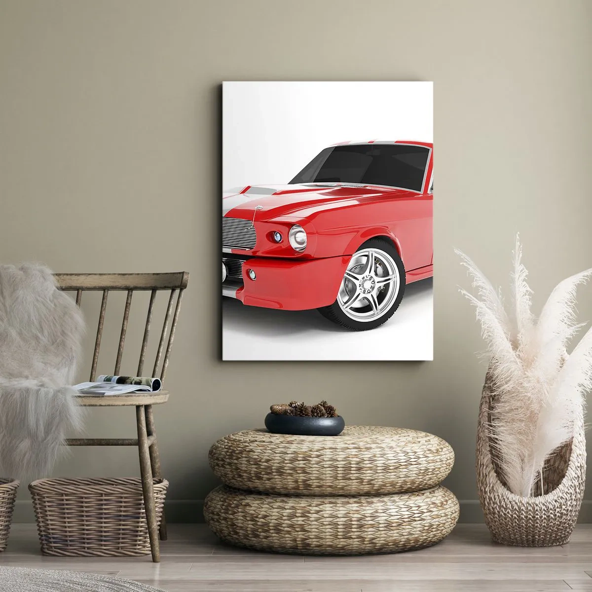 Canvas picture - Mustang fast as a Wind - 55x100 cm
