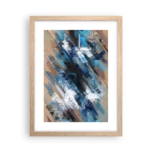 Poster in light oak frame - On the Blue Slant - 30x40 cm