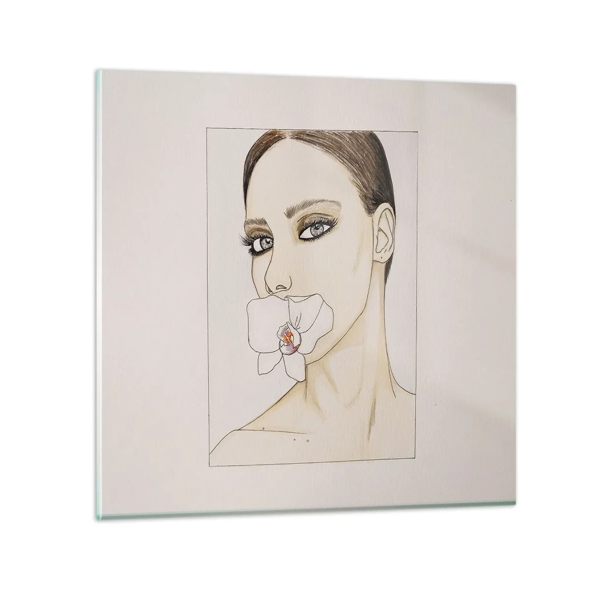 Glass picture - Symbol of Elegance and Beauty - 70x70 cm