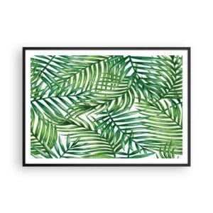 Poster in black frame - Under the Green Canopy - 100x70 cm