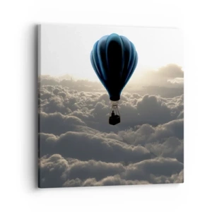 Canvas picture - Wanderer above Clouds - 40x40 cm