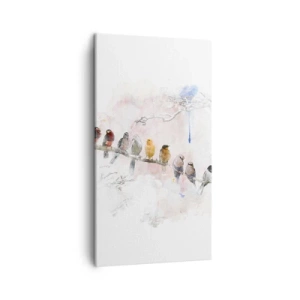 Canvas picture - Winged Encounter - 45x80 cm