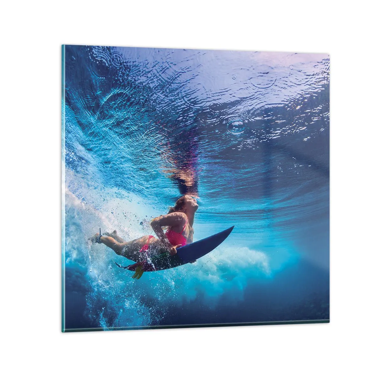 Glass picture - Depth of Joy - 30x30 cm