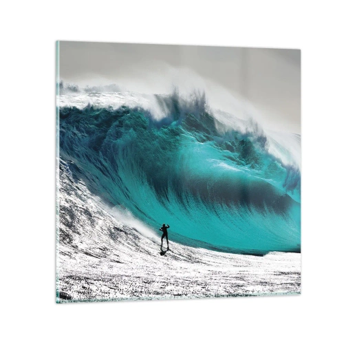 Glass picture - Challenge Accepted - 70x70 cm