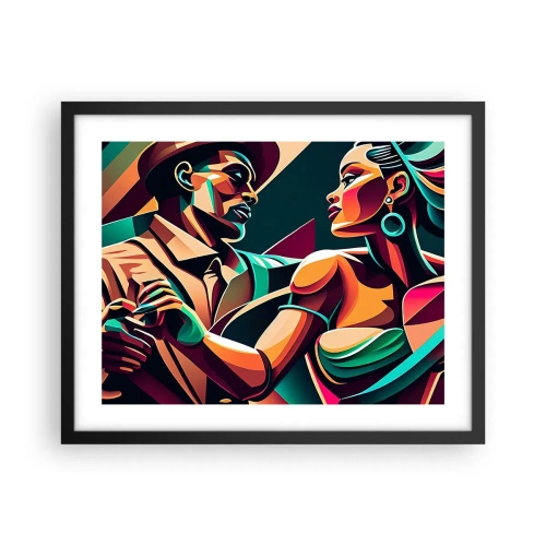 Poster in black frame - In a Heartbeat - 50x40 cm